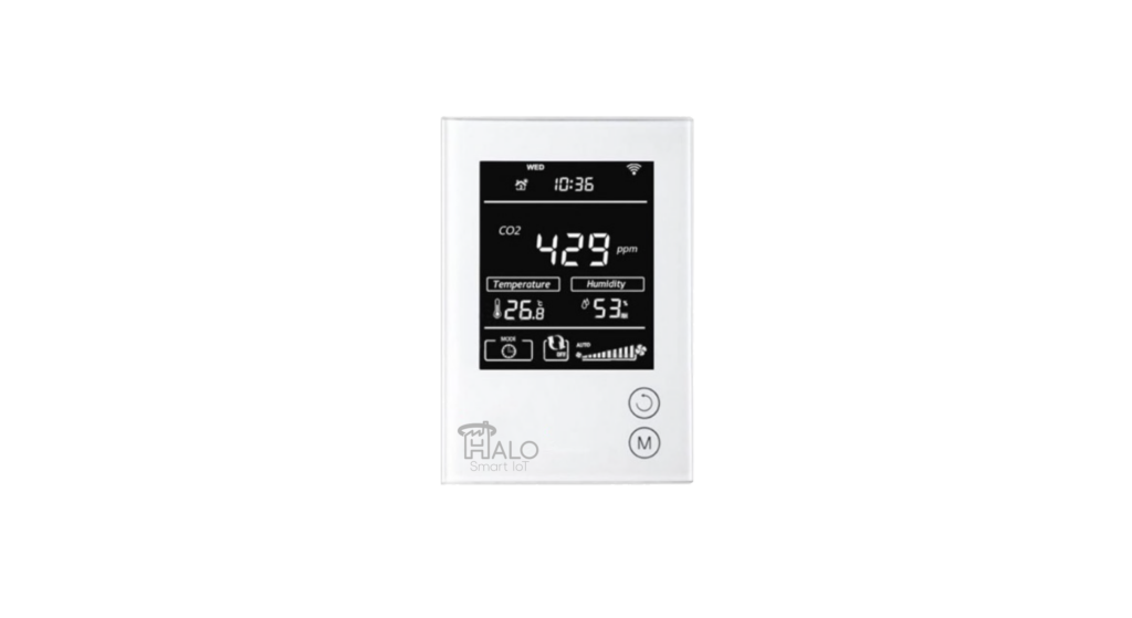 Halo Smart IoT - CO2 Temperature Humidity TVOC Sensor Alarm